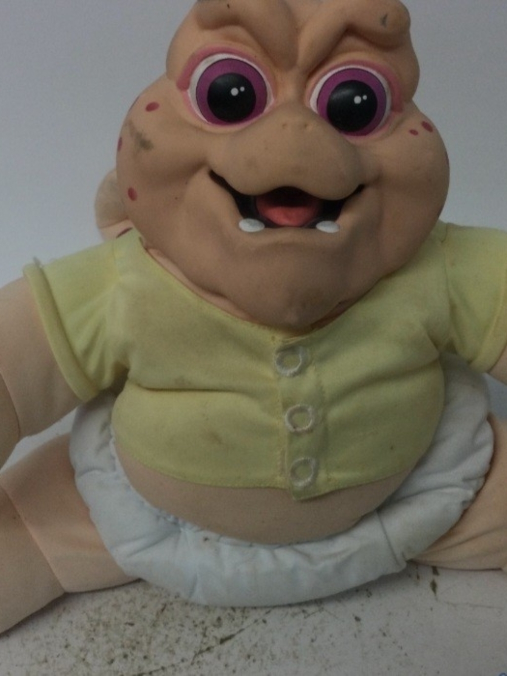 Vintage 1991 Hasbro Talking Baby Sinclair Plush Doll From TV Show "Dinosaurs